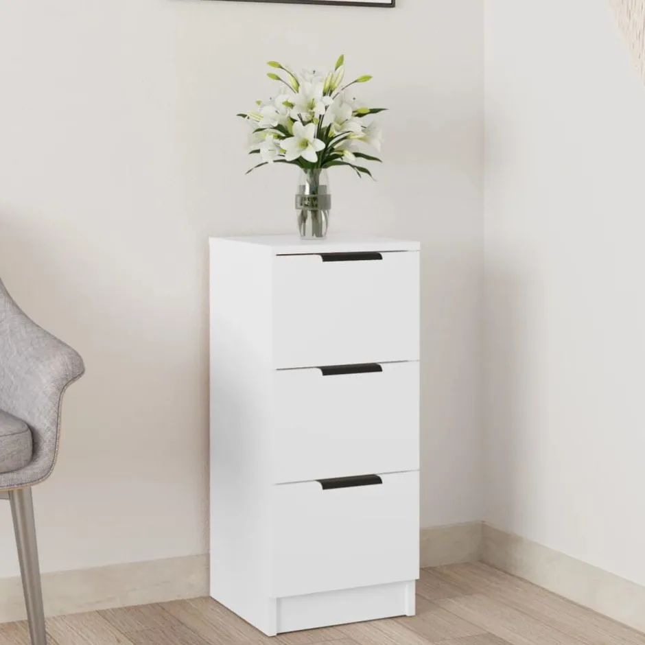 Discount vidaXL Skåp 30x30x70 cm konstruerat trä Vit