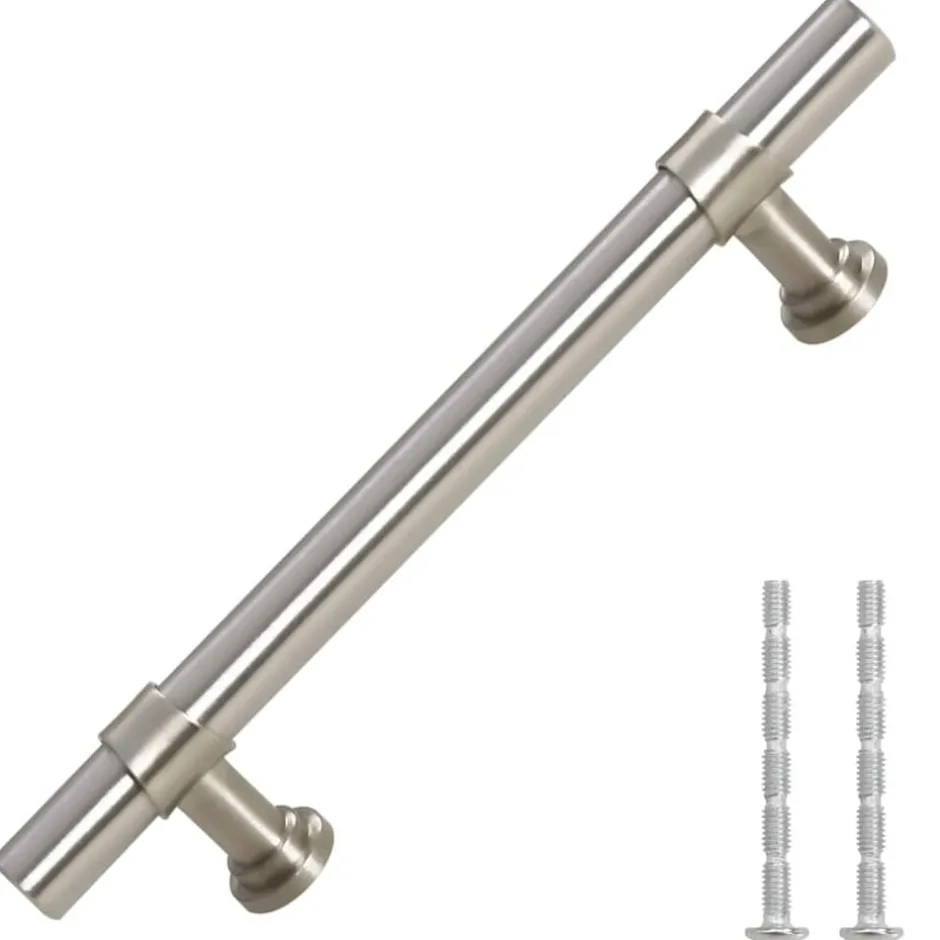 Hot vidaXL Skåphandtag 10 st 96 mm rostfritt stål Silver