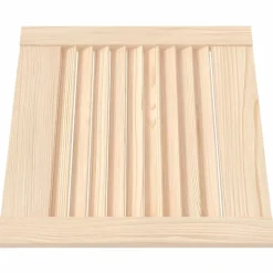 Discount vidaXL Skåplucka lamelldesign 39,5x39,4 cm massiv furu Naturfärg