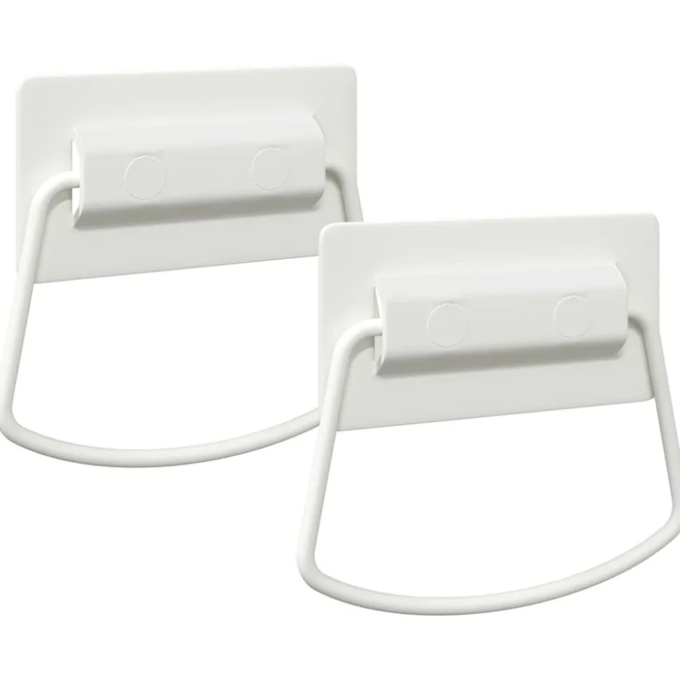 vidaXL Skåpshandtag 2 pcs Vit 85 x 45 mm Metall