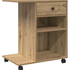 vidaXL Skrivarställ Artisan Ek 60 x 40 x 68.5 cm Konstruerat trä
