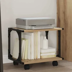vidaXL Skrivarställ Artisan Ek 41 x 28 x 33.5 cm Konstruerat trä