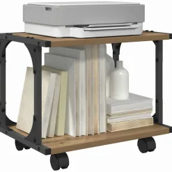 vidaXL Skrivarställ Artisan Ek 41 x 28 x 33.5 cm Konstruerat trä