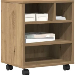 vidaXL Skrivarställ artisan ek 41 x 32 x 48 cm Konstruerat trä