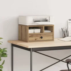 vidaXL Skrivarställ Artisan Ek 40 x 32 x 24 cm Konstruerat trä