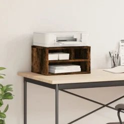 Best vidaXL Skrivarställ 40x32x22,5 cm konstruerat trä Rökfärgad ek