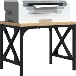 vidaXL Skrivarställ sonoma-ek 40x30x31 cm konstruerat trä