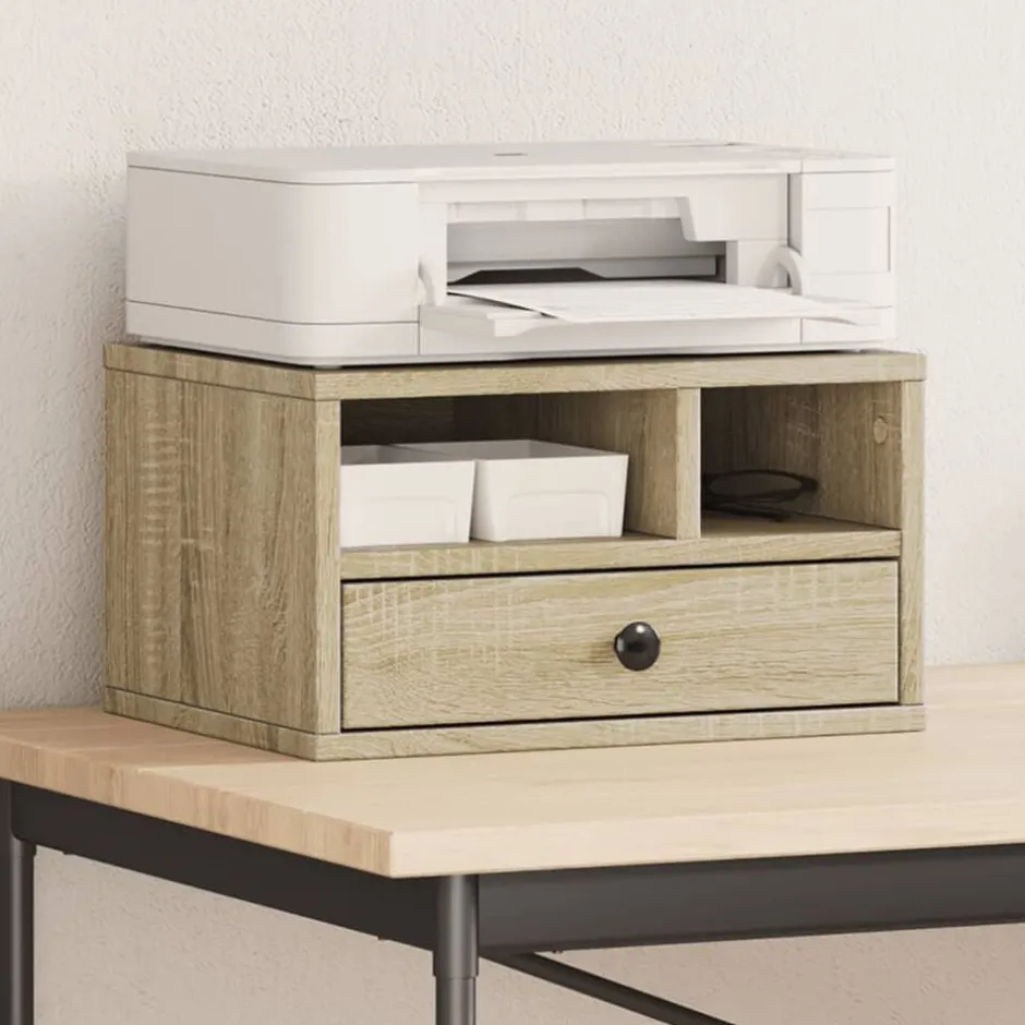 Outlet vidaXL Skrivarställ sonoma-ek 40x32x22,5 cm konstruerat trä Sonoma ek