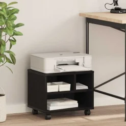 Discount vidaXL Skrivarställ 41 x 32 x 34,5 cm Konstruerat trä Svart ek