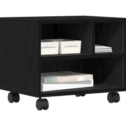 Discount vidaXL Skrivarställ 41 x 32 x 34,5 cm Konstruerat trä Svart ek