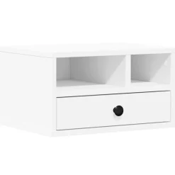 vidaXL Skrivarställ vit 40x32x22,5 cm konstruerat trä