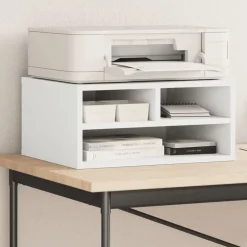 Best vidaXL Skrivarställ 49x40x22,5 cm konstruerat trä Vit