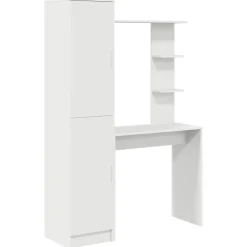 Hot vidaXL Skrivbord 2 pcs Vit