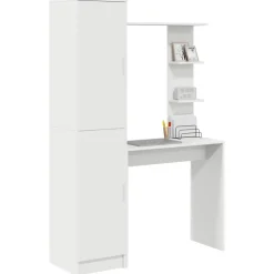 Hot vidaXL Skrivbord 2 pcs Vit