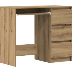 vidaXL Skrivbord artisan ek 90x45x76 cm konstruerat trä