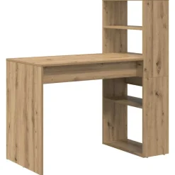 vidaXL Skrivbord Artisan Ek 113 x 54 x 120 cm Konstruerat trä