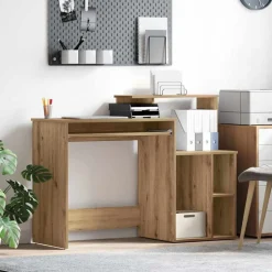 Sale vidaXL Skrivbord 120,5 x 44 x 88,5 cm Konstruerat trä artisan ek