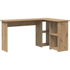 Best vidaXL Skrivbord 142 x 102 x 73 cm Konstruerat trä artisan ek