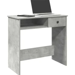 Best vidaXL Skrivbord 80x40x75 cm konstruerat trä Betonggrå