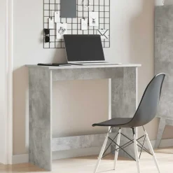 Discount vidaXL Skrivbord 80x40x75 cm konstruerat trä Betonggrå