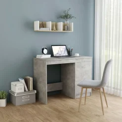 Sale vidaXL Skrivbord 100x50x76 cm konstruerat trä Betonggrå
