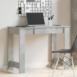 Outlet vidaXL Skrivbord 100x45x75 cm konstruerat trä Betonggrå