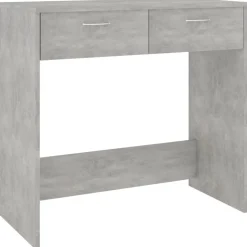 vidaXL Skrivbord 80x40x75 cm konstruerat trä Betonggrå