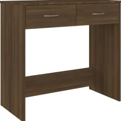 Clearance vidaXL Skrivbord 80x40x75 cm konstruerat trä brun ek