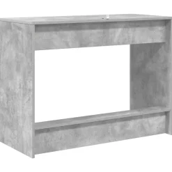 vidaXL Skrivbord för säng Betonggrå 100 x 45 x 75 cm Konstruerat trä