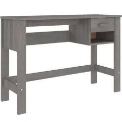 Discount vidaXL Skrivbord HAMAR 110x40x75 cm massiv furu Ljusgrå