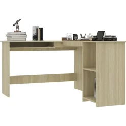 Sale vidaXL Skrivbord L-format sonoma-ek 120x140x75 cm konstruerat trä Sonoma ek