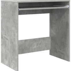 vidaXL Skrivbord med låda Betonggrå 77.5 x 43 x 79 cm Konstruerat trä