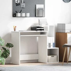 Sale vidaXL Skrivbord med låda 106 x 41 x 88.5 cm Konstruerat trä Vit