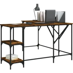 Sale vidaXL Skrivbord 139x139x75 cm konstruerat trä Rökfärgad ek