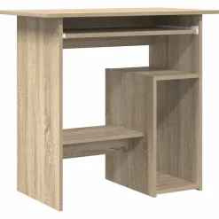 vidaXL Skrivbord sonoma-ek 80x45x74 cm konstruerat trä