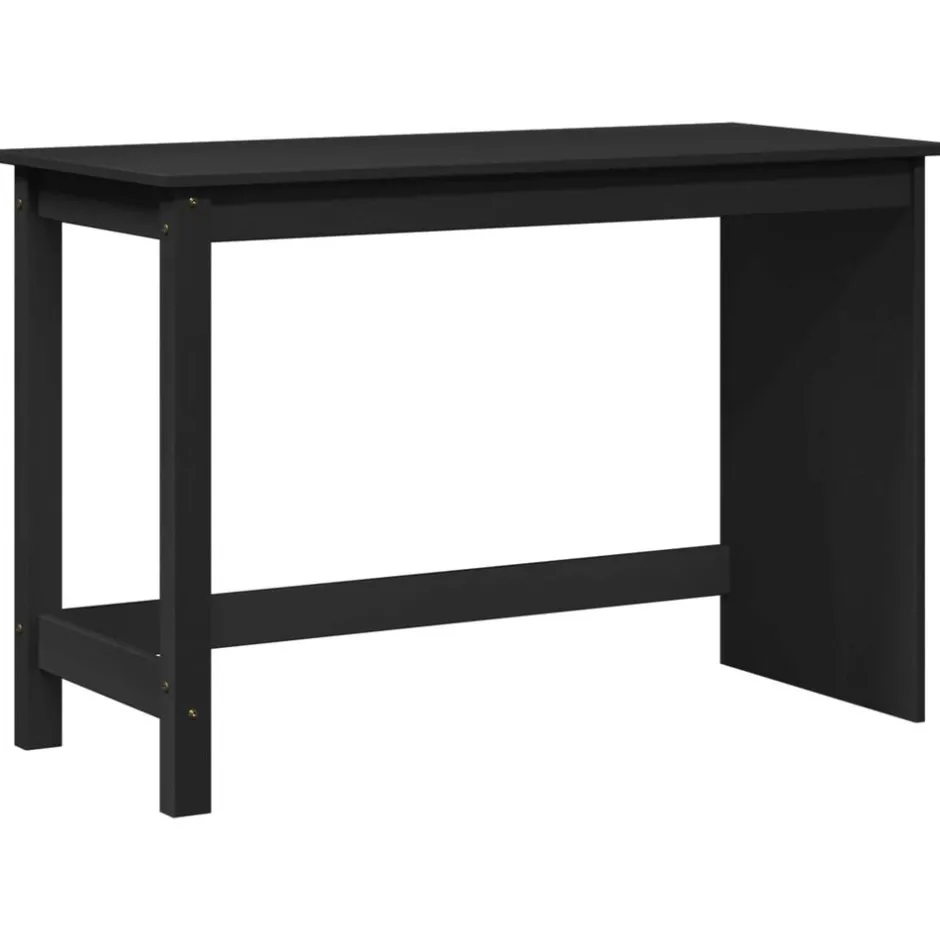 Sale vidaXL Skrivbord 112 x 50 x 75 cm Massiv furu Svart