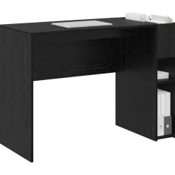 New vidaXL Skrivbord 109 x 50 x 78 cm Konstruerat trä Svart ek