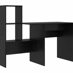 Hot vidaXL Skrivbord 131,5 x 50 x 106,5 cm Konstruerat trä Svart ek
