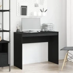 vidaXL Skrivbord svart ek 90x40x72 cm konstruerat trä