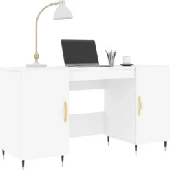 Hot vidaXL Skrivbord 140x50x75 cm konstruerat trä Vit