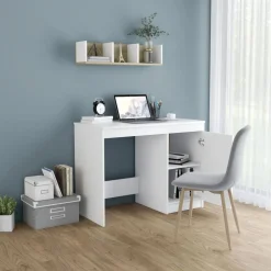 vidaXL Skrivbord 100x50x76 cm konstruerat trä Vit