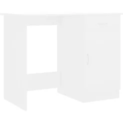 vidaXL Skrivbord vit 100x50x76 cm konstruerat trä