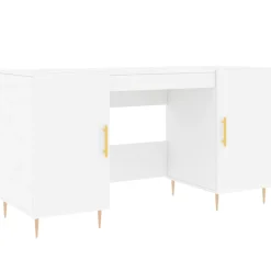 Discount vidaXL Skrivbord 140x50x75 cm konstruerat trä Vit