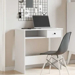 New vidaXL Skrivbord 80x40x75 cm konstruerat trä Vit
