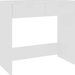 vidaXL Skrivbord vit 80x40x75 cm konstruerat trä