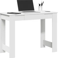 Hot vidaXL Skrivbord 100x45x75 cm konstruerat trä Vit
