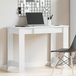 Hot vidaXL Skrivbord 100x45x75 cm konstruerat trä Vit