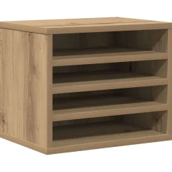 vidaXL Skrivbordshållare Artisan Ek 36 x 26 x 29,5 cm Konstruerat trä
