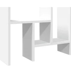 vidaXL Skrivbordshylla 34,5x15,5x35,5 cm konstruerat trä Vit