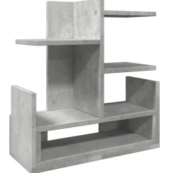 vidaXL Skrivbordshyllor 49x20x52,5 cm konstruerat trä Betonggrå